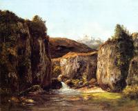 Courbet, Gustave - Landscape: The Source among the Rocks of the Doubs